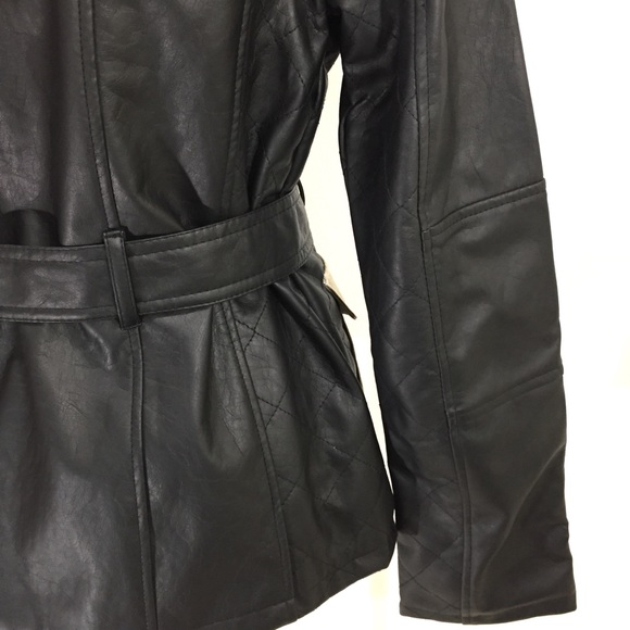 Dollhouse Color Block Faux Leather Jacket Sz M NWT - Picture 5 of 8